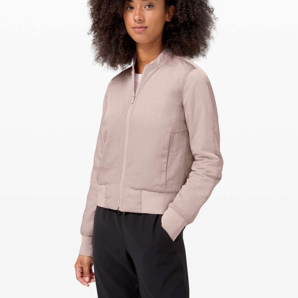 lululemon athletica Jackets & Blazers - lululemon Non-Stop Bomber *Reversible Pink Fawn
